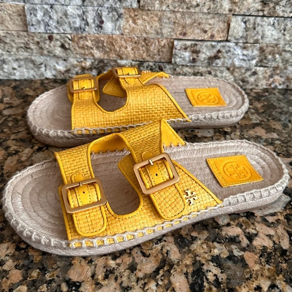 Tory Burch- Selby two Band Espadrille Slides
